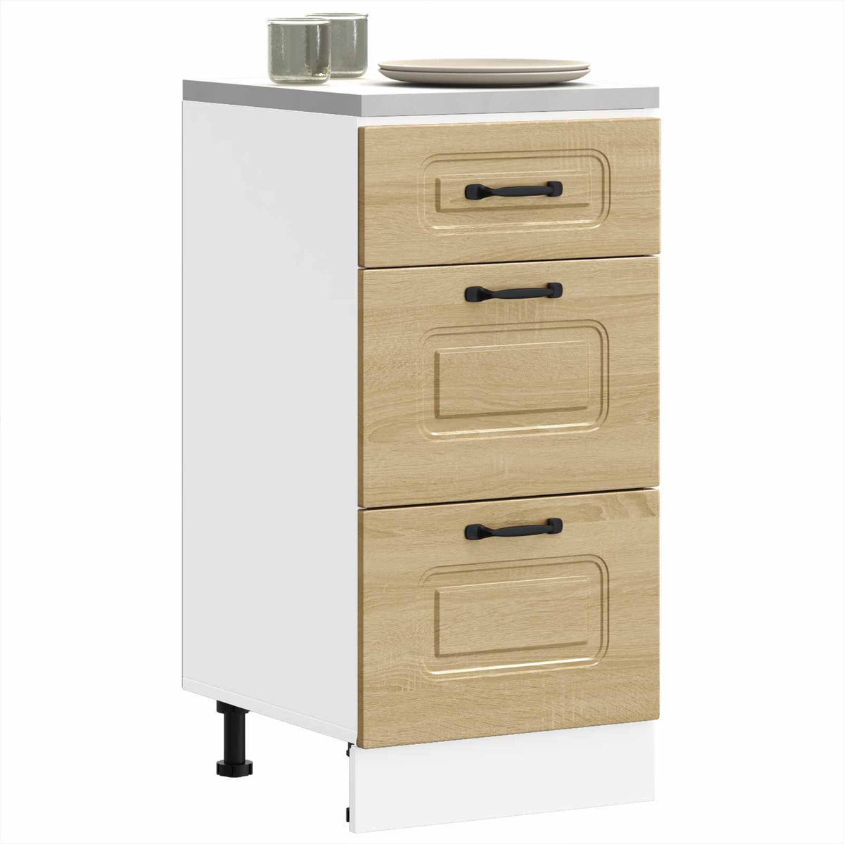 Kitchen Base Cabinet "Kalmar" Sonoma Oak Engineered Wood