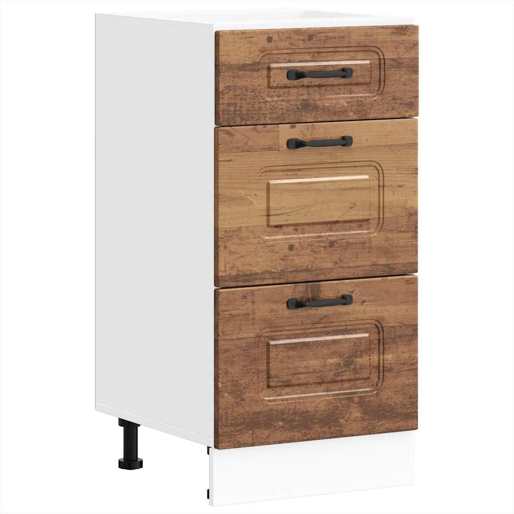 Kitchen Base Cabinet "Kalmar" Old Wood Engineered Wood