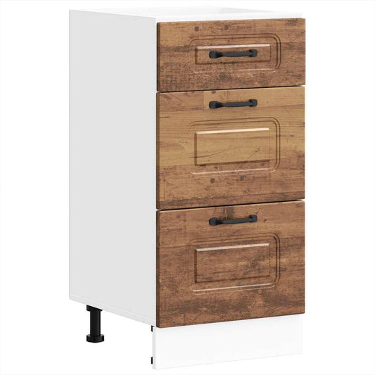Kitchen Base Cabinet "Kalmar" Old Wood Engineered Wood