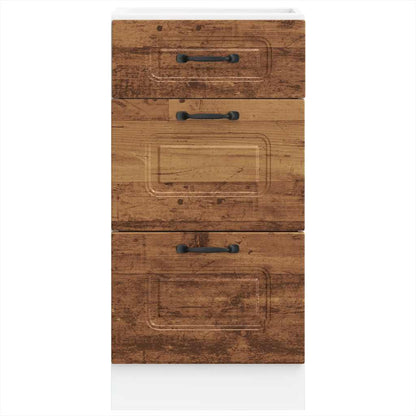 Kitchen Base Cabinet "Kalmar" Old Wood Engineered Wood