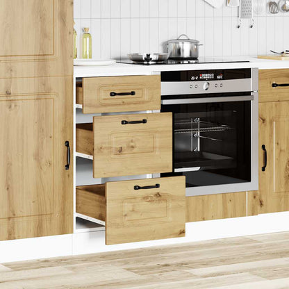 Kitchen Base Cabinet "Kalmar" Artisan Oak Engineered Wood