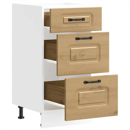 Kitchen Base Cabinet "Kalmar" Artisan Oak Engineered Wood