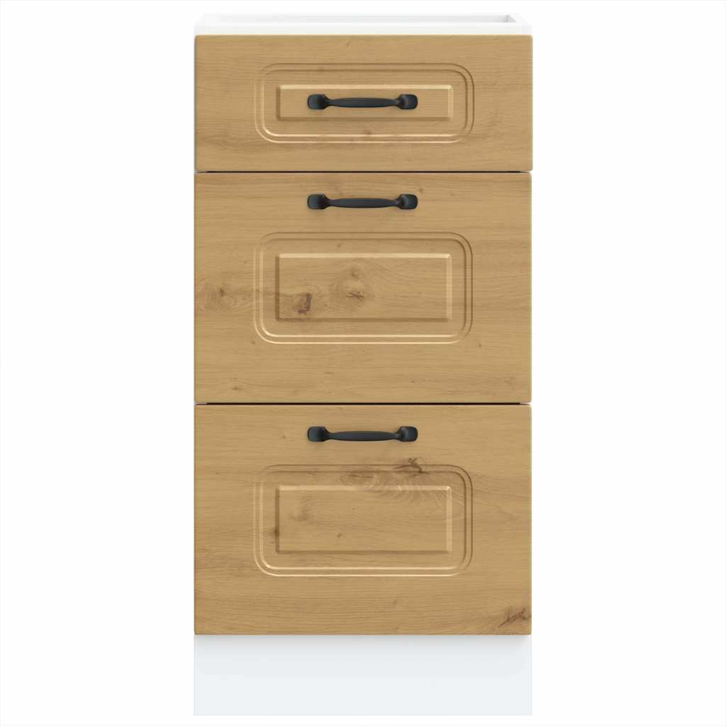 Kitchen Base Cabinet "Kalmar" Artisan Oak Engineered Wood