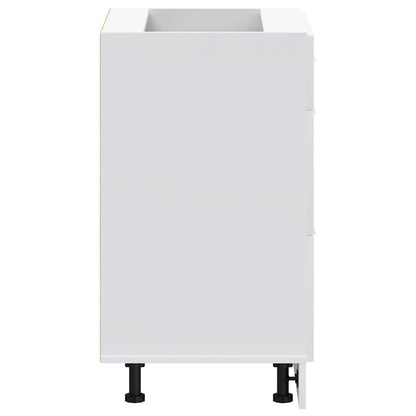 Kitchen Base Cabinet "Lyon" White Engineered Wood