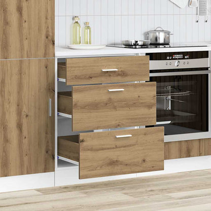 Kitchen Base Cabinet "Lyon" Artisan Oak Engineered Wood