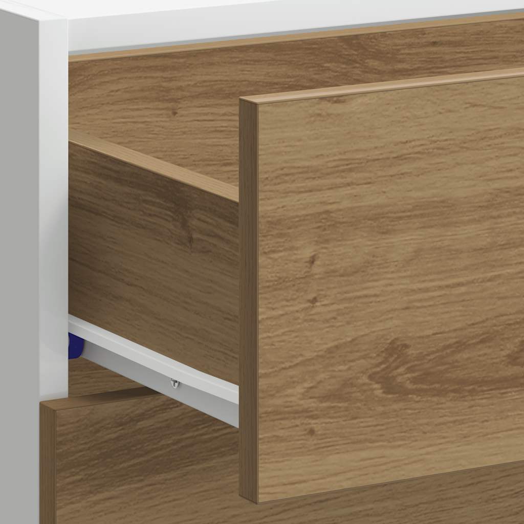 Kitchen Base Cabinet "Lyon" Artisan Oak Engineered Wood