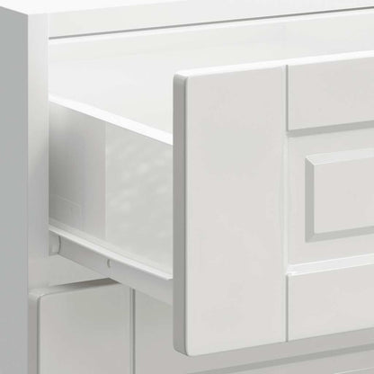 Kitchen Base Cabinet "Porto" High Gloss White Engineered Wood