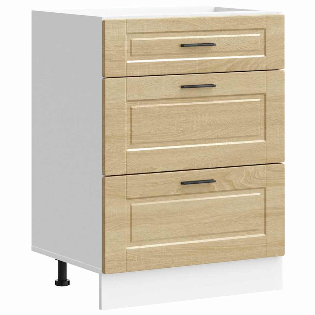 Kitchen Base Cabinet "Porto" Sonoma Oak Engineered Wood