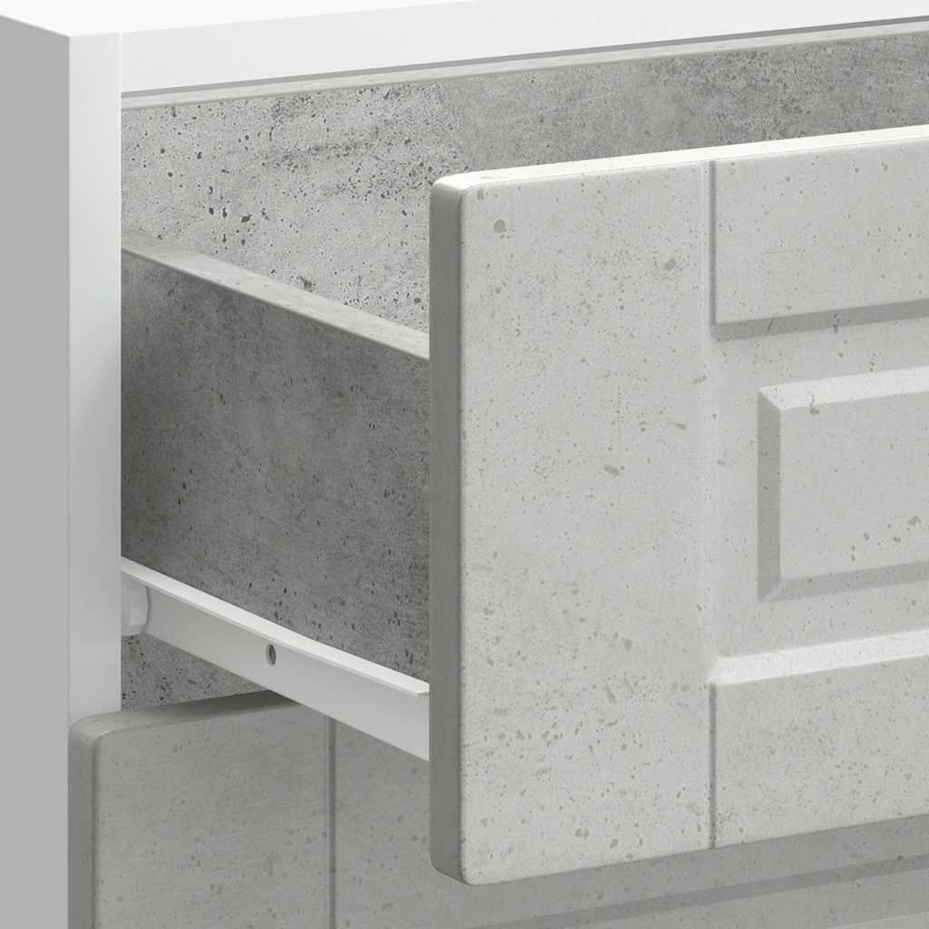 Kitchen Base Cabinet "Porto" Concrete Grey Engineered Wood