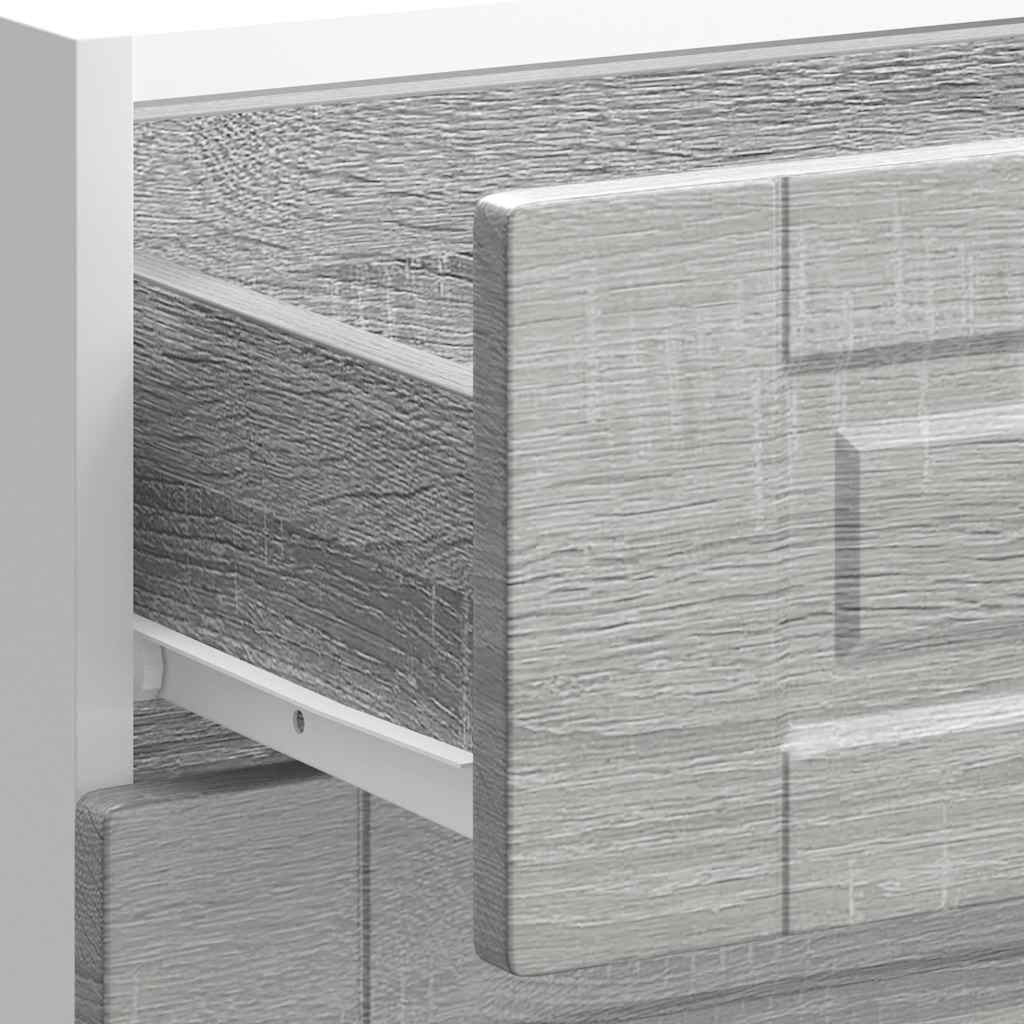 Kitchen Base Cabinet "Porto" Grey Sonoma Engineered Wood