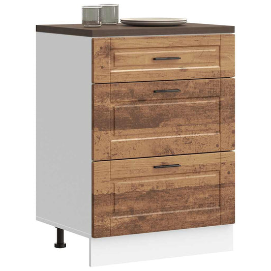 Kitchen Base Cabinet "Porto" Old Wood Engineered Wood