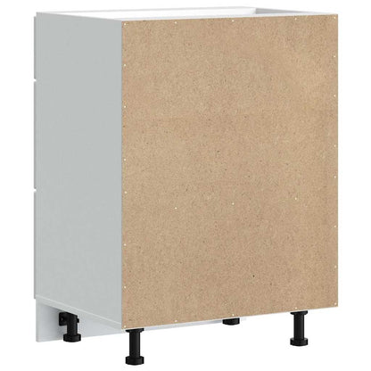 Kitchen Base Cabinet "Lucca" White Engineered Wood