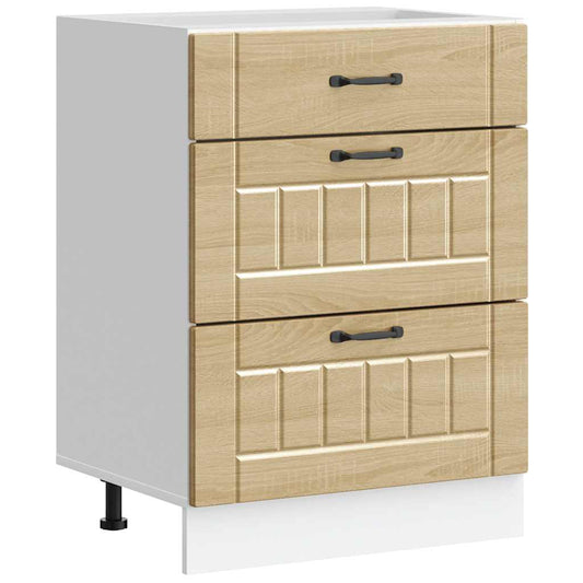 Kitchen Base Cabinet "Lucca" Sonoma Oak Engineered Wood