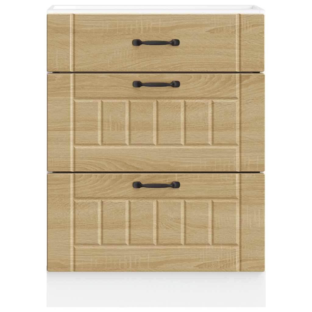 Kitchen Base Cabinet Lucca Sonoma Oak Engineered Wood