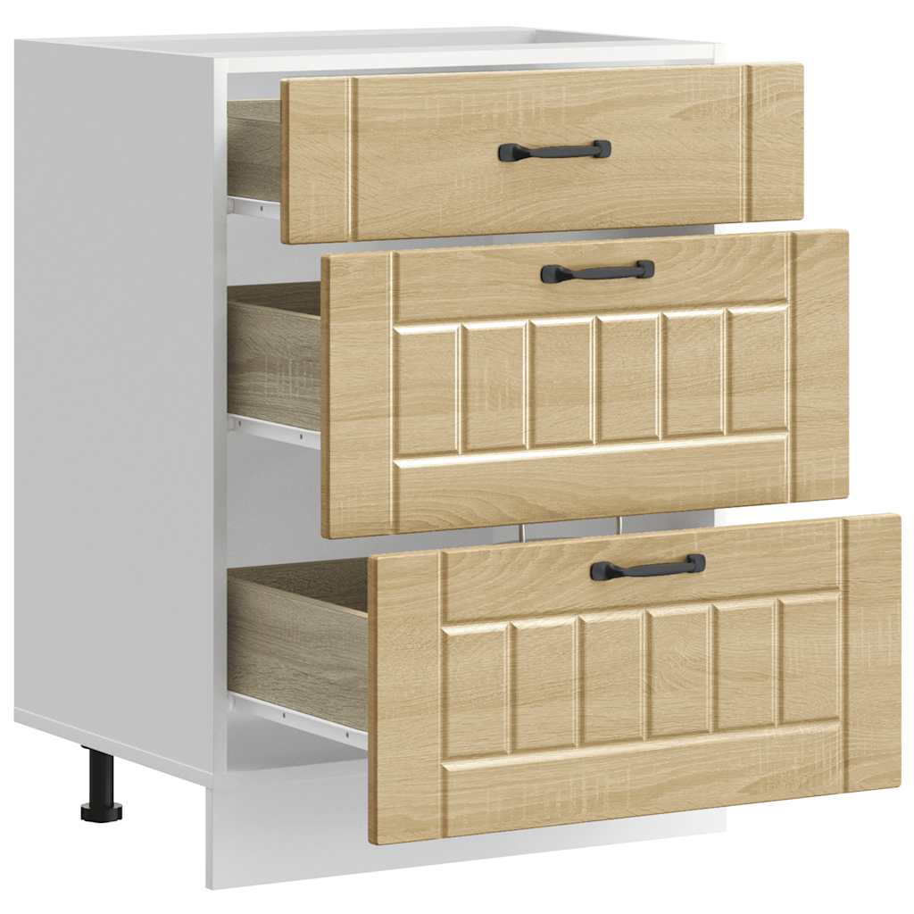 Kitchen Base Cabinet Lucca Sonoma Oak Engineered Wood
