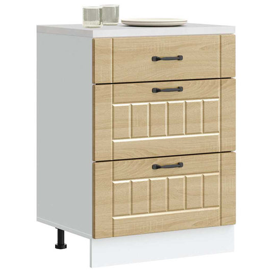 Kitchen Base Cabinet "Lucca" Sonoma Oak Engineered Wood
