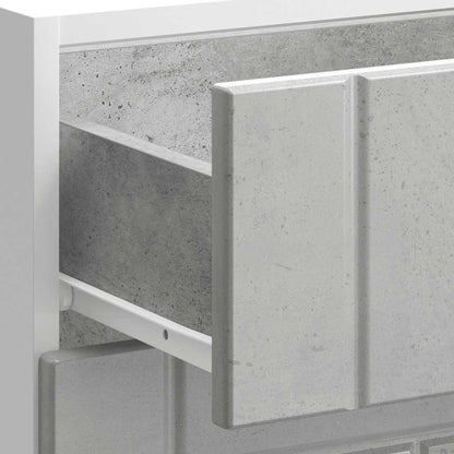 Kitchen Base Cabinet "Lucca" Concrete Grey Engineered Wood