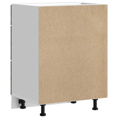 Kitchen Base Cabinet Lucca Smoked Oak Engineered Wood