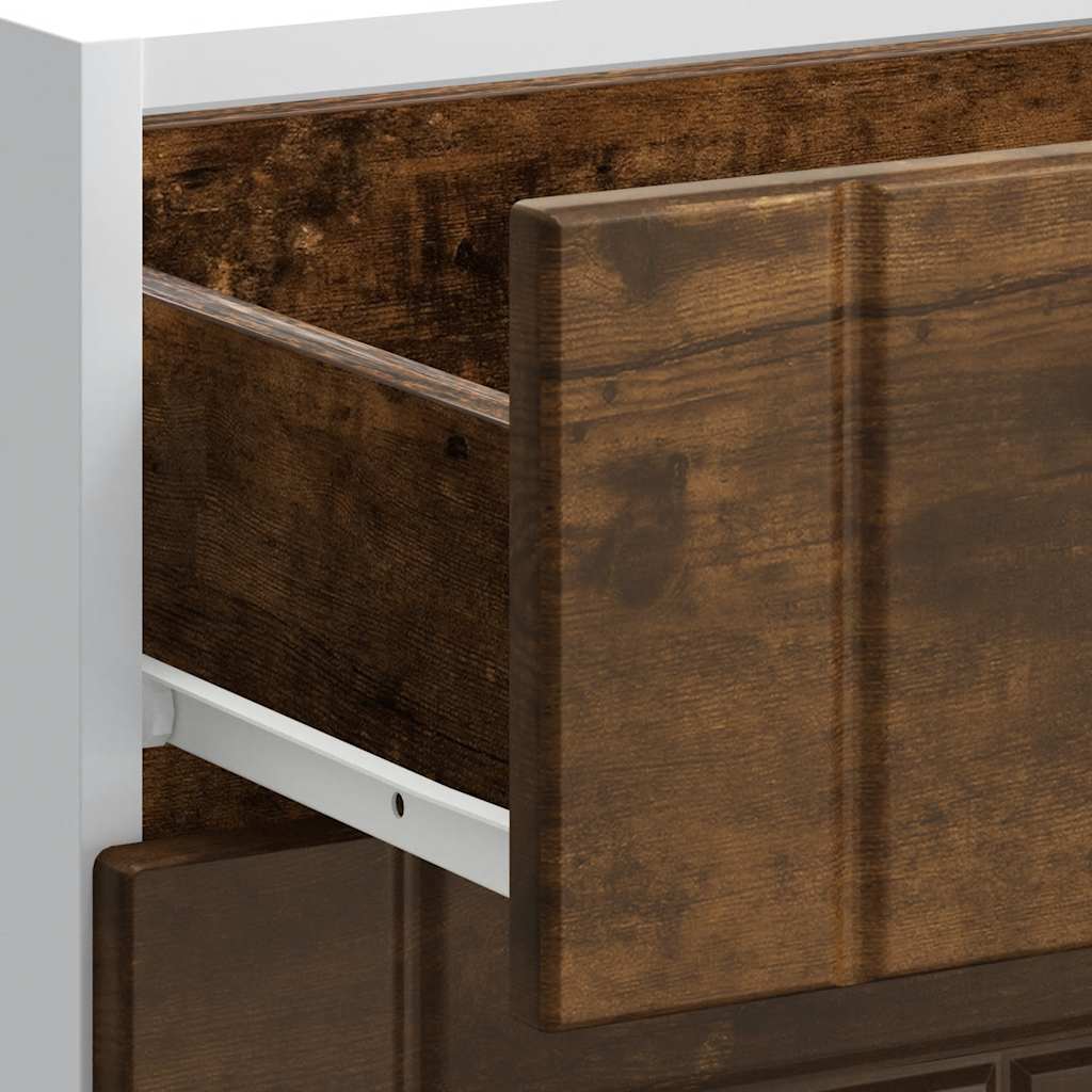 Kitchen Base Cabinet "Lucca" Smoked Oak Engineered Wood