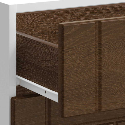 Kitchen Base Cabinet "Lucca" Brown Oak Engineered Wood