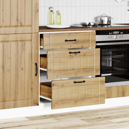 Kitchen Base Cabinet "Lucca" Artisan Oak Engineered Wood