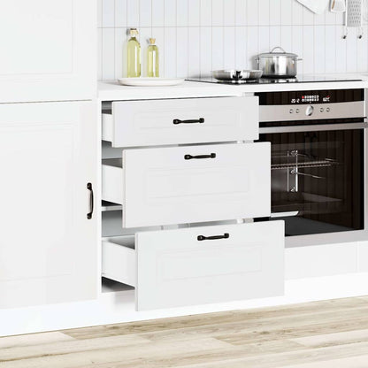 Kitchen Base Cabinet "Kalmar" White Engineered Wood