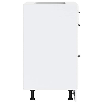 Kitchen Base Cabinet Kalmar White Engineered Wood