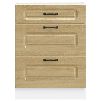 Kitchen Base Cabinet Kalmar Sonoma Oak Engineered Wood