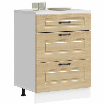 Kitchen Base Cabinet Kalmar Sonoma Oak Engineered Wood