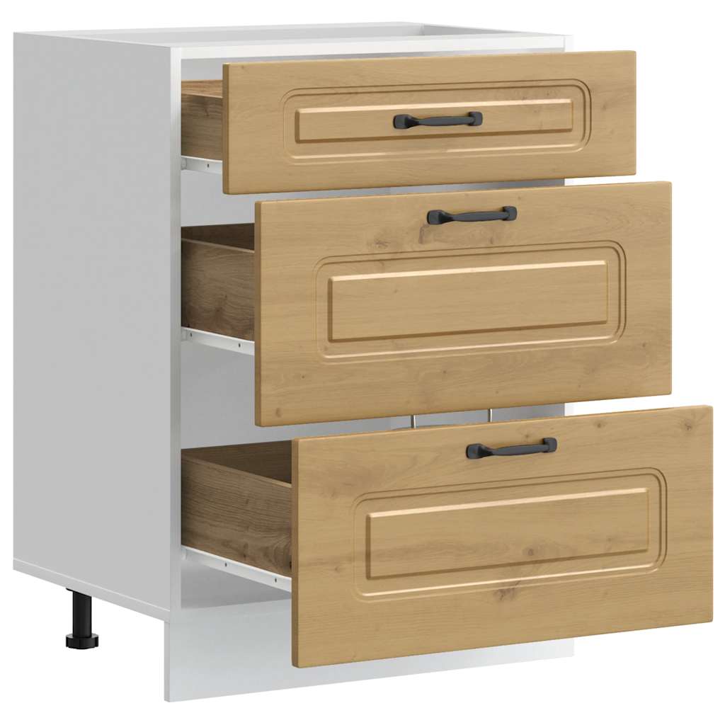 Kitchen Base Cabinet Kalmar Artisan Oak Engineered Wood