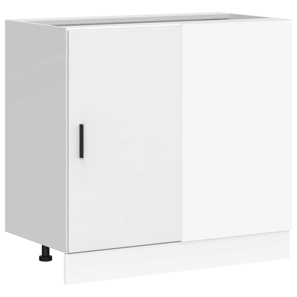 Kitchen Base Cabinet Lyon White Engineered Wood