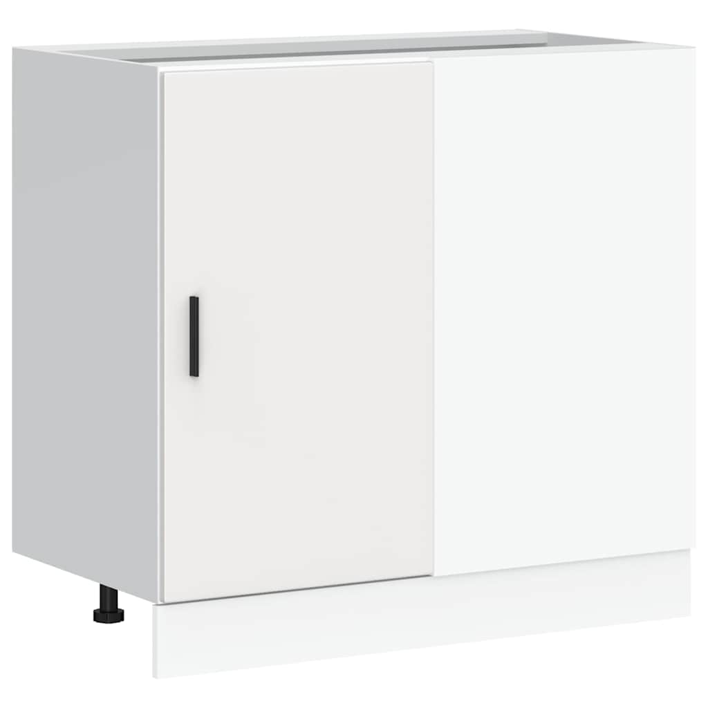 Kitchen Base Cabinet Lyon White Engineered Wood