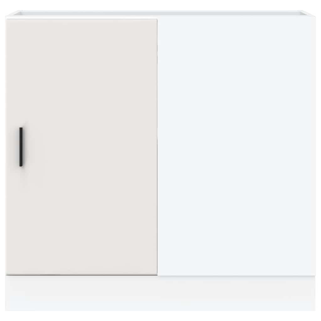Kitchen Base Cabinet Lyon White Engineered Wood
