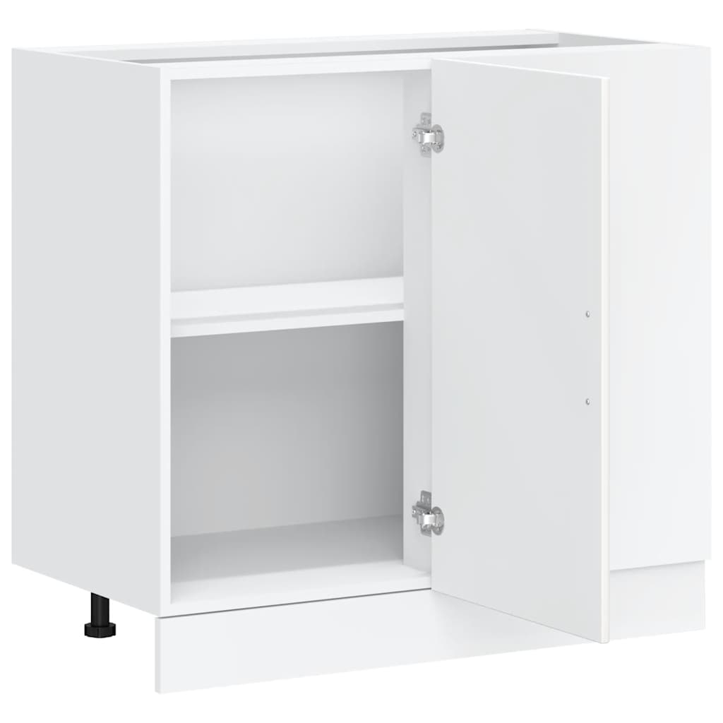 Kitchen Base Cabinet Lyon White Engineered Wood