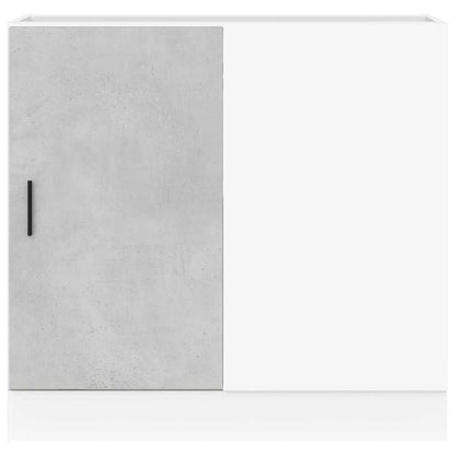 Kitchen Base Cabinet "Lyon" Concrete Grey Engineered Wood