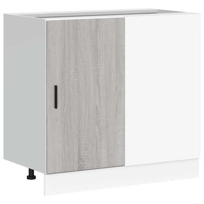 Kitchen Base Cabinet Lyon Grey Sonoma Engineered Wood