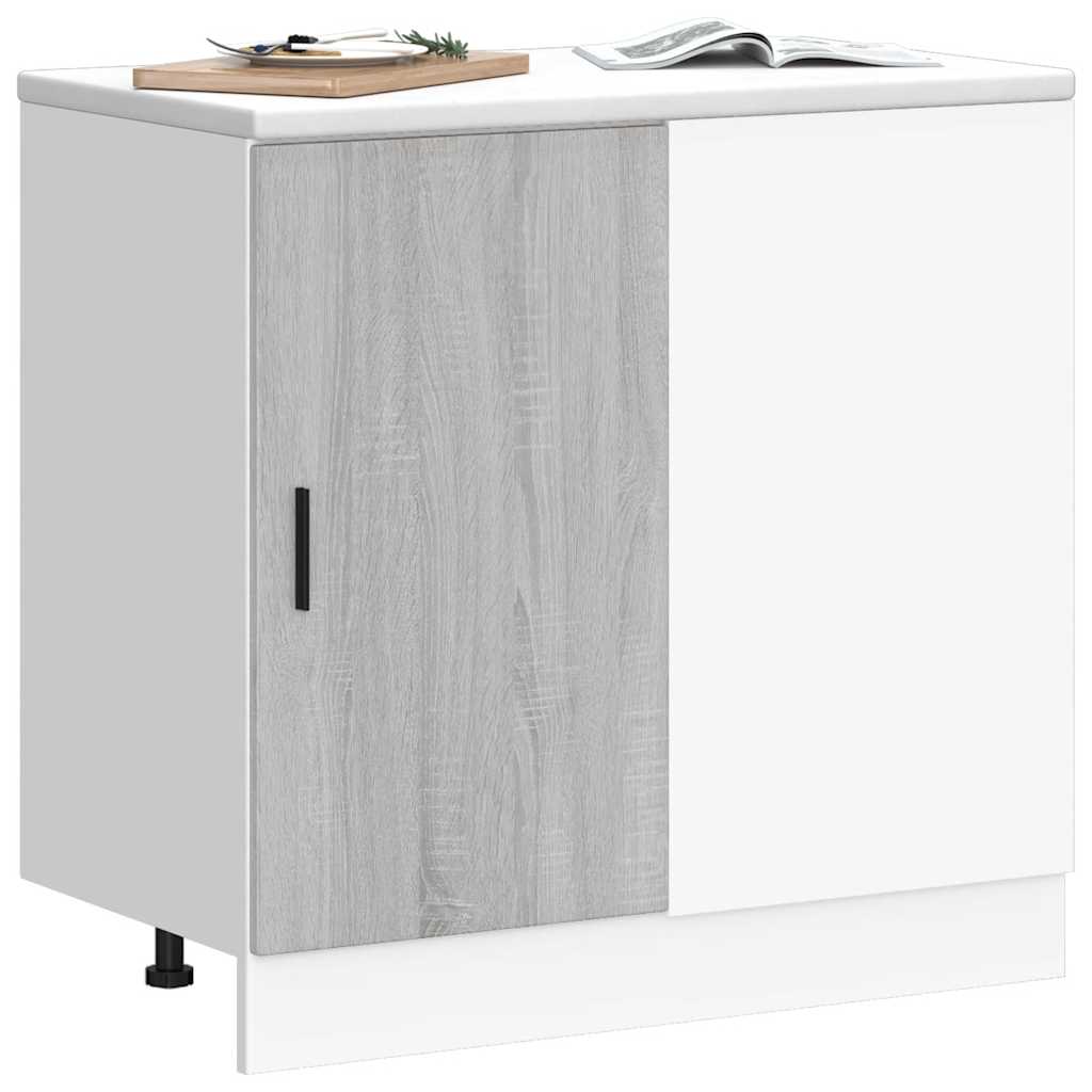 Kitchen Base Cabinet Lyon Grey Sonoma Engineered Wood