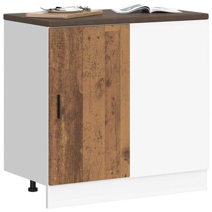 Kitchen Base Cabinet Lyon Old Wood Engineered Wood