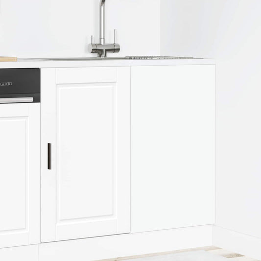 Kitchen Base Cabinet "Porto" White Engineered Wood