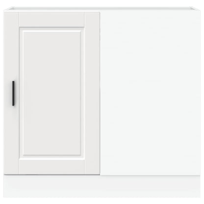 Kitchen Base Cabinet "Porto" White Engineered Wood
