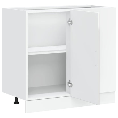Kitchen Base Cabinet "Porto" High Gloss White Engineered Wood