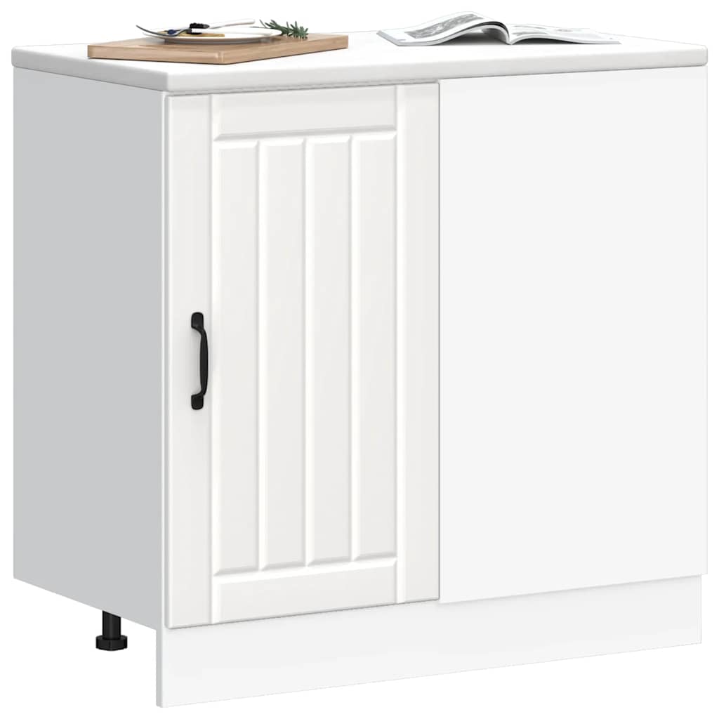 Kitchen Base Cabinet Lucca White Engineered Wood