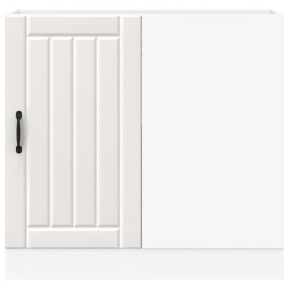 Kitchen Base Cabinet Lucca White Engineered Wood