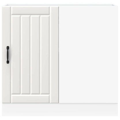 Kitchen Base Cabinet Lucca White Engineered Wood