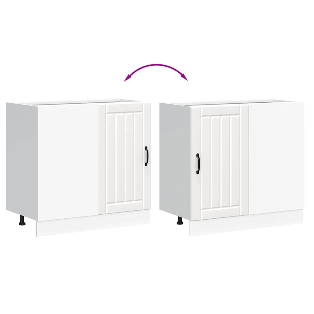 Kitchen Base Cabinet Lucca White Engineered Wood