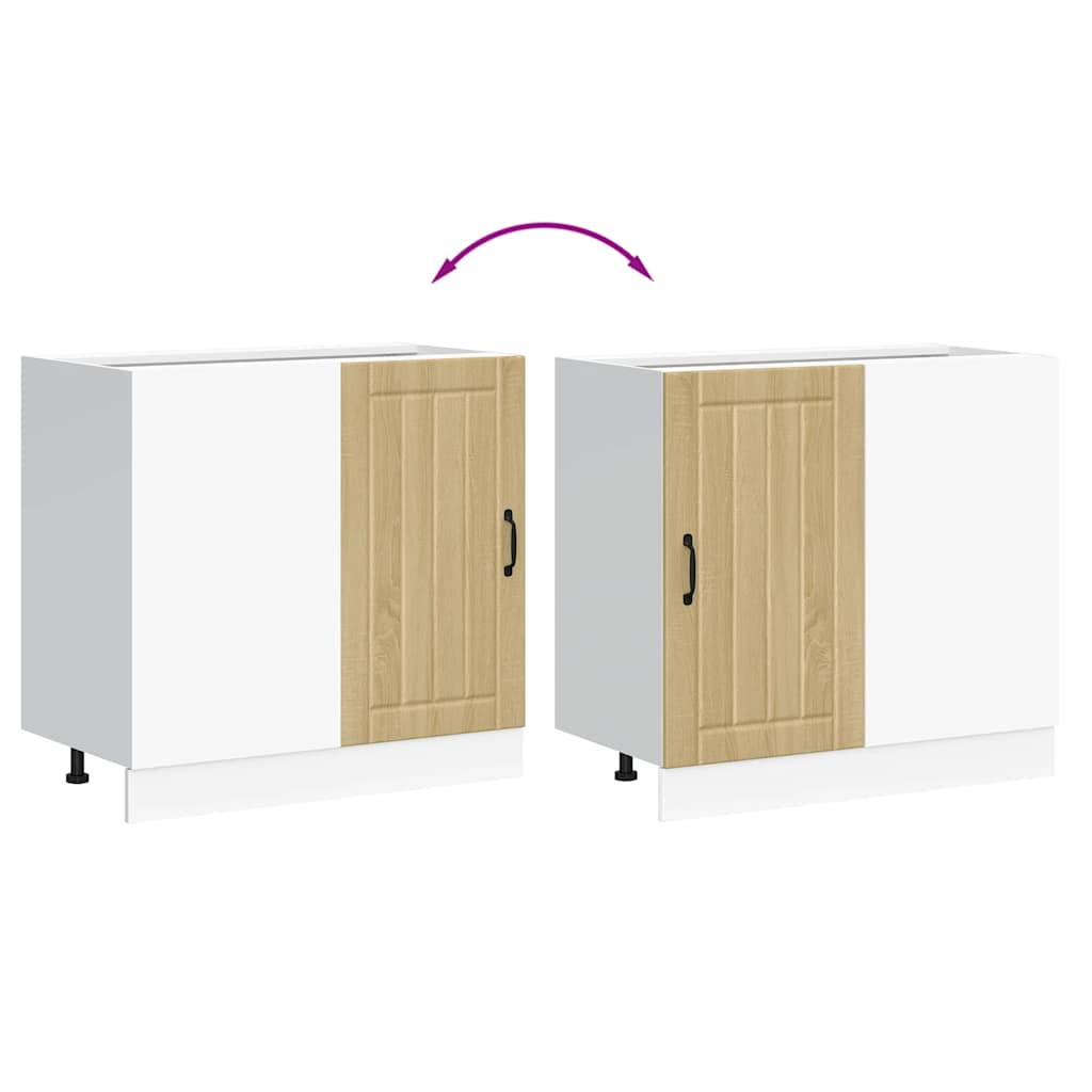 Kitchen Base Cabinet Lucca Sonoma Oak Engineered Wood