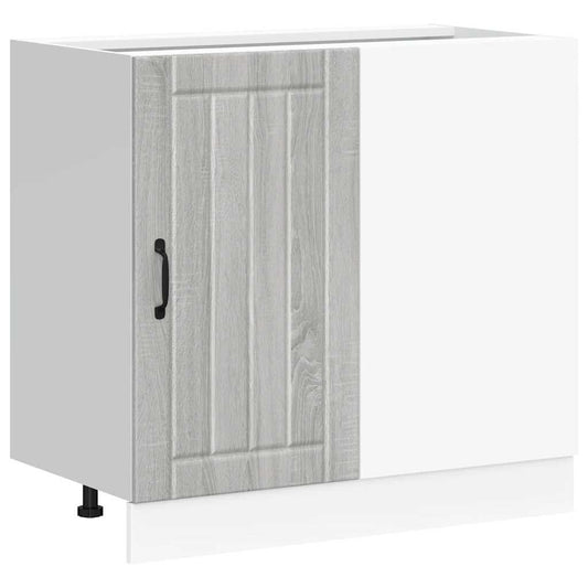Kitchen Base Cabinet "Lucca" Grey Sonoma Engineered Wood