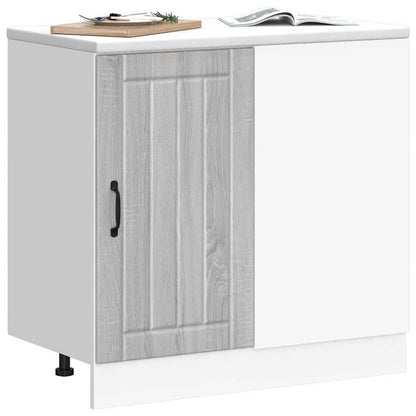 Kitchen Base Cabinet Lucca Grey Sonoma Engineered Wood