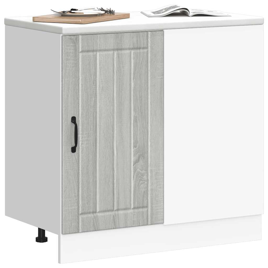 Kitchen Base Cabinet Lucca Grey Sonoma Engineered Wood
