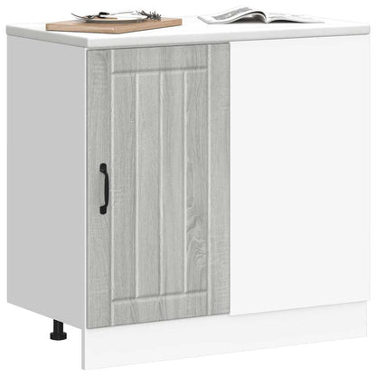 Kitchen Base Cabinet Lucca Grey Sonoma Engineered Wood